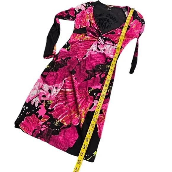 Roberto Cavalli Wellness Line Y2K Shirt Dress, Tunic, Cover Up, Mesh, Size S - Picture 7 of 8